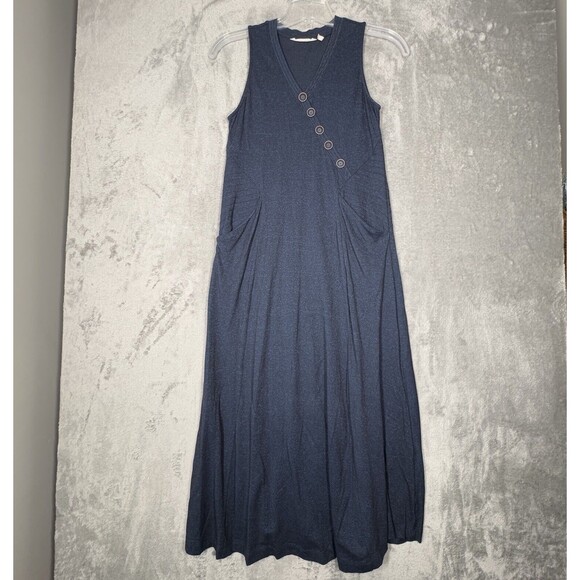 Soft Surroundings Dress Women Small Petite Anneli Midi Dress Bohemian Lagenlook - Picture 2 of 7